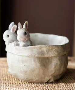 Peeking Bunny Flower Pot