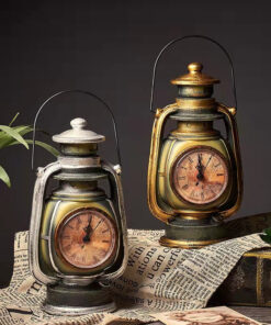 Vintage Kerosene Lamp Alarm Clock