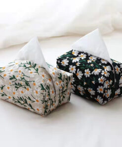 Japanese Daisy Fabric Tissue Box Cover