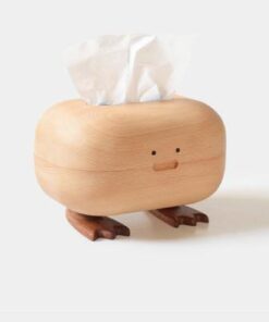 Bigfoot Bird Tissue Box Cover Handmade Wooden Home Decoration
