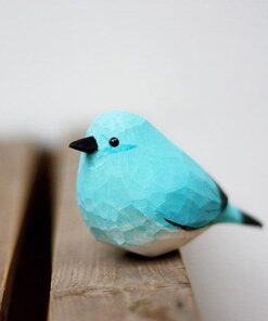 1st Gen Mountain Bluebird Figurines Hand Carved Painted Wooden