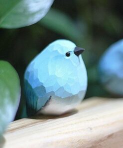 2nd Gen Mountain Bluebird Figurines Hand Carved Painted Wooden