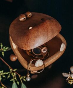 Big Mouth Dragon Jewelry Boxes Wooden Handmade